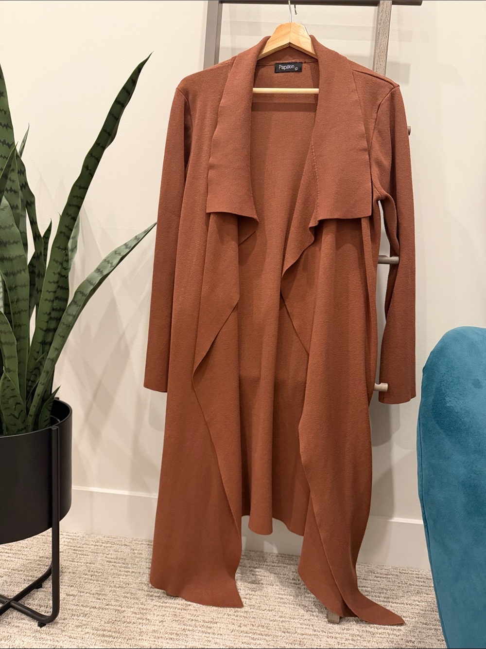 Papillon Blanc Women's Rust Brown Knit Sweater